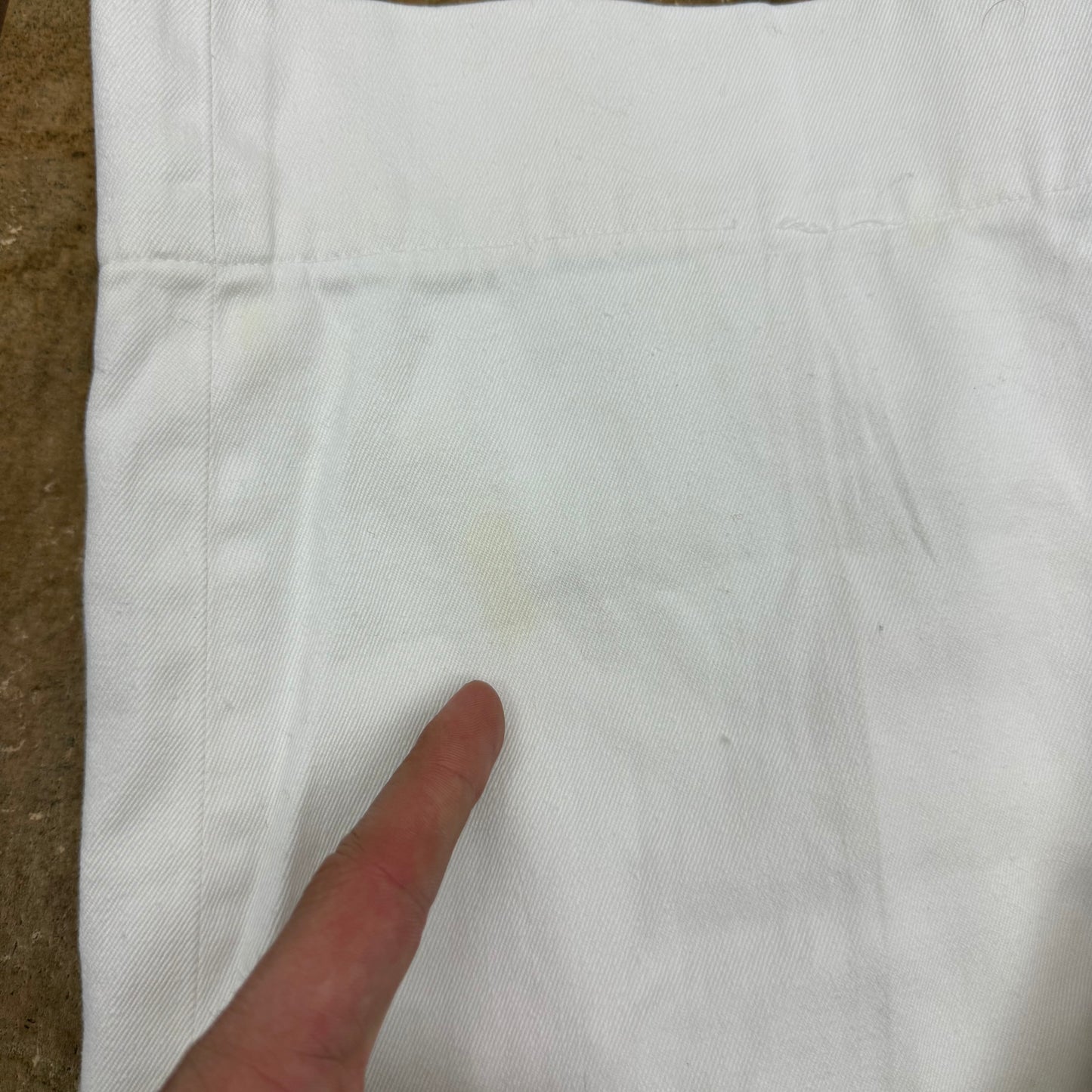 WWII USN 100% Cotton White Trousers - 1940’s - Size