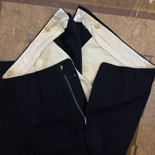 USN Officers Black Trousers - WWII - Size 38