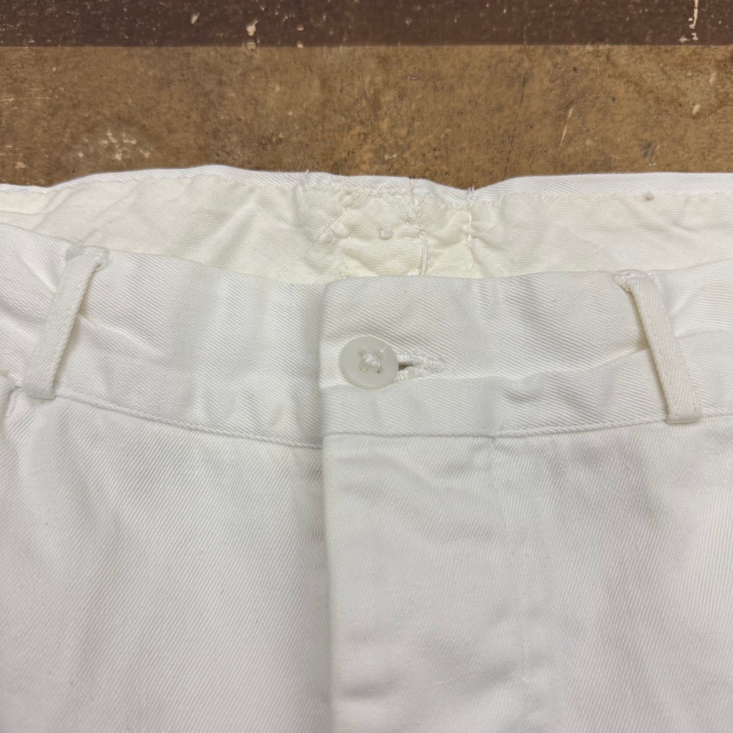 WWII USN 100% Cotton White Trousers - 1940’s - Size