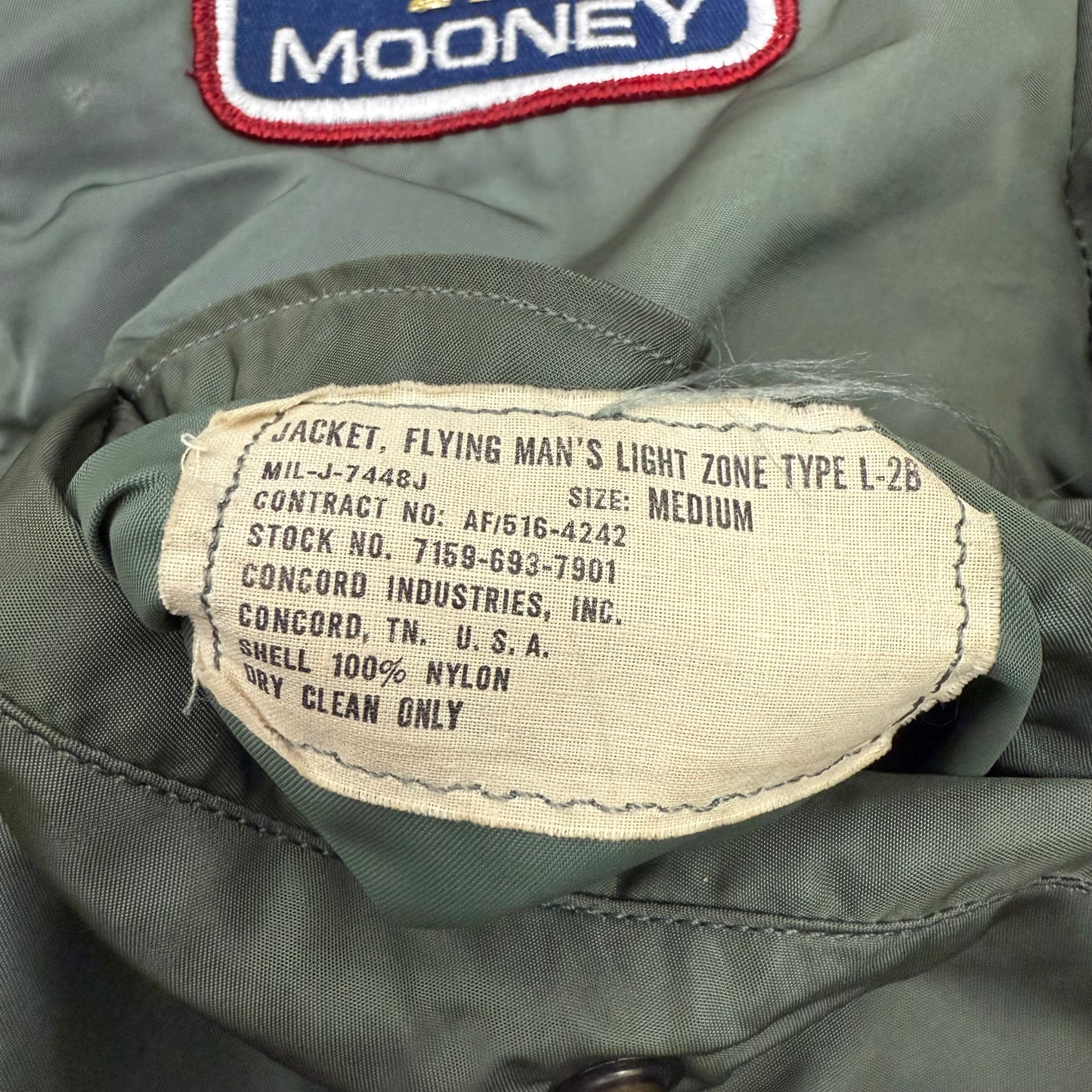 USAF L-2B Patched - 1960’s/70’s - Size Medium