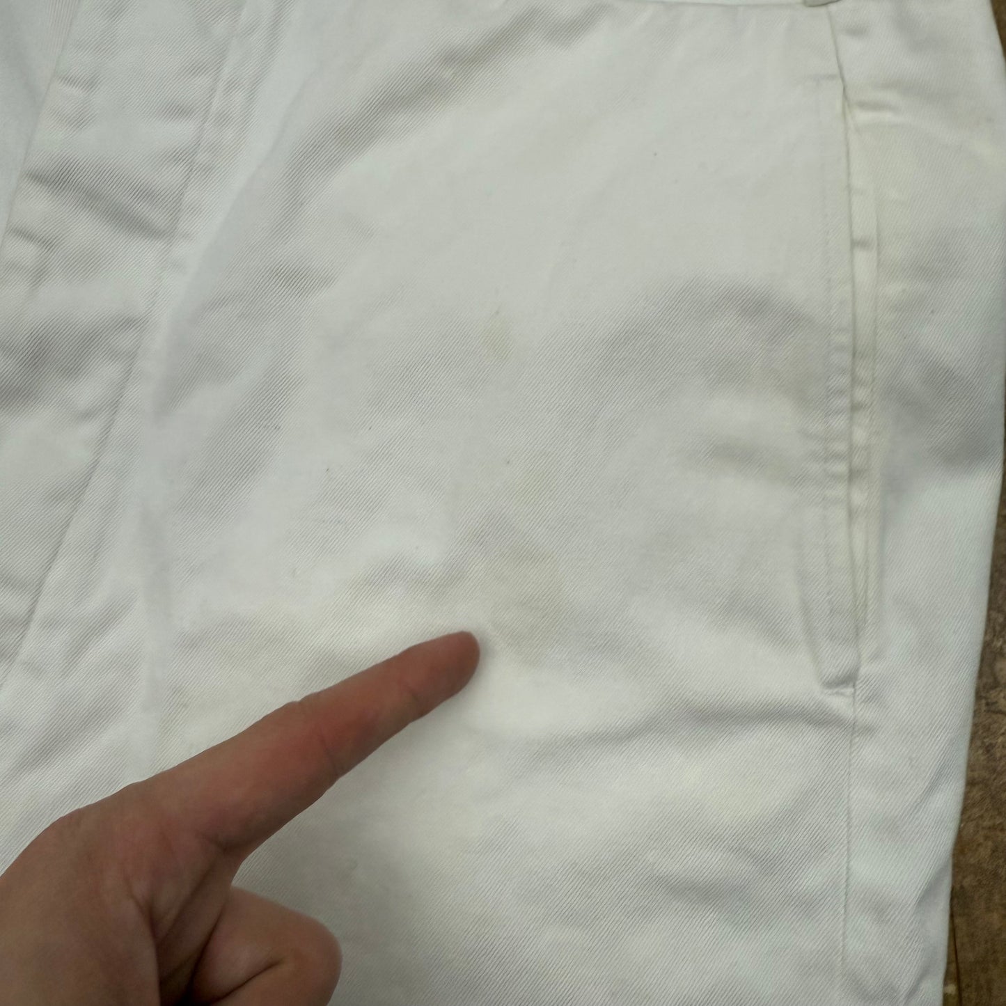 WWII USN 100% Cotton White Trousers - 1940’s - Size