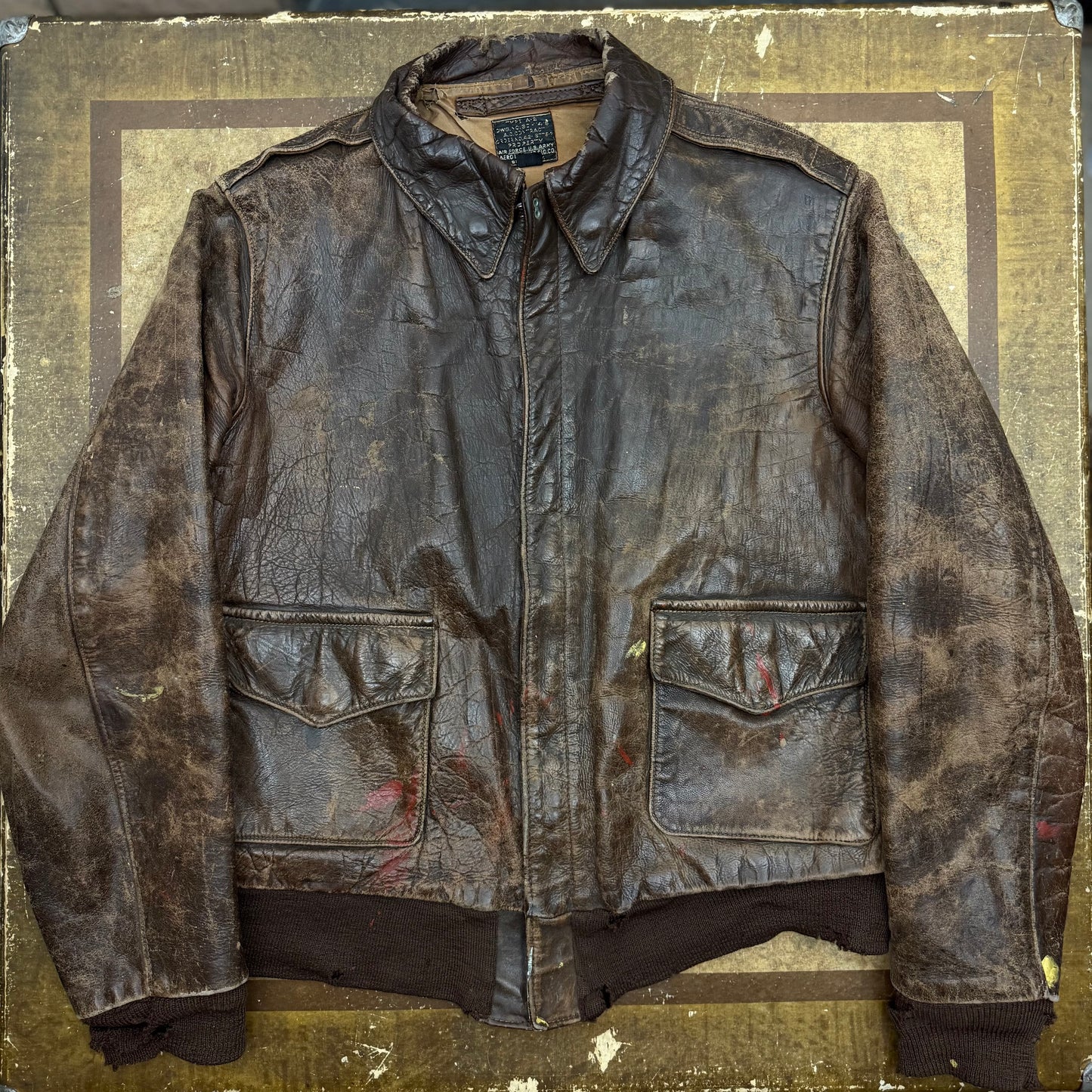 WWII USAAF Aero Leather Clothing Co. A-2 Jacket - 1940’s - Size 40