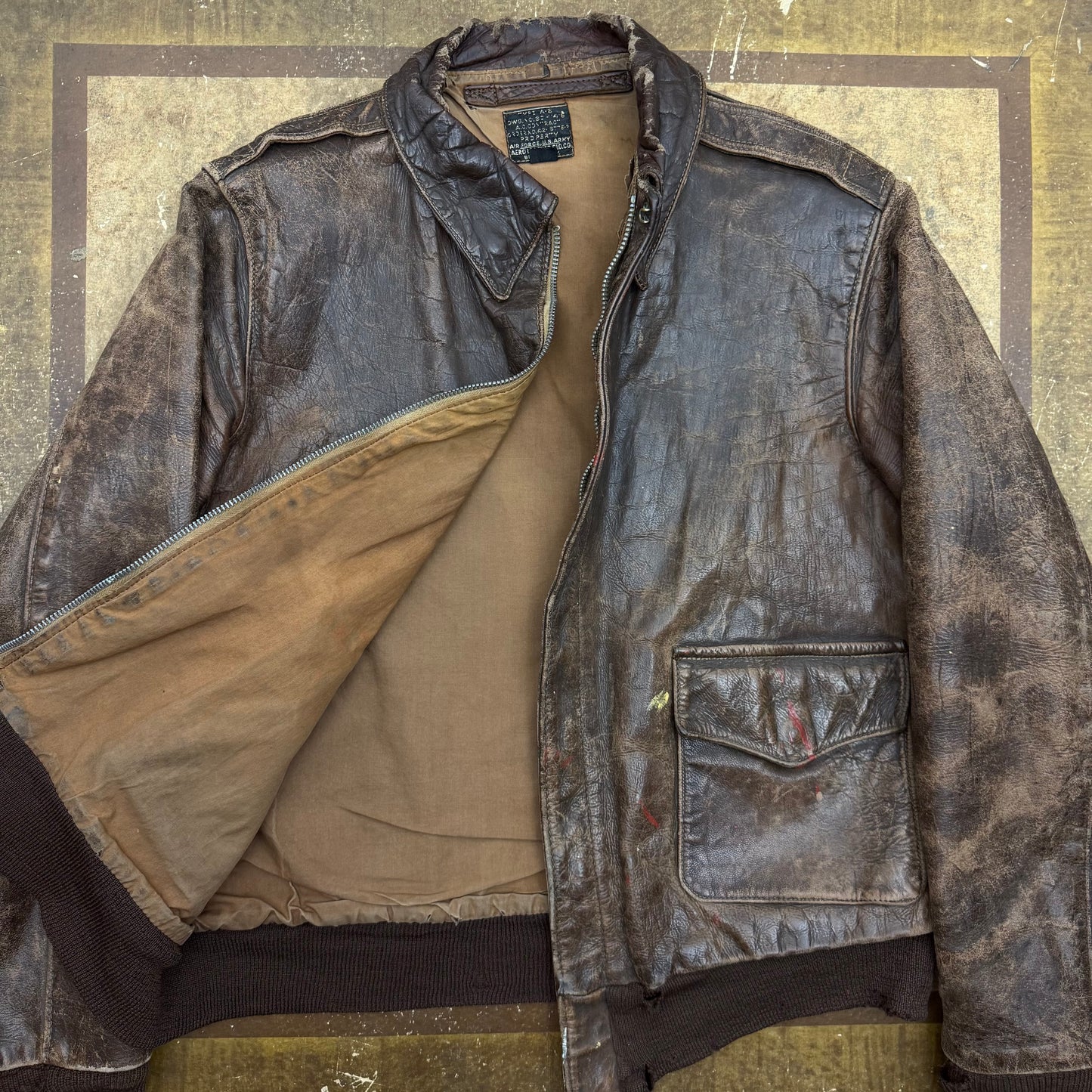 WWII USAAF Aero Leather Clothing Co. A-2 Jacket - 1940’s - Size 40