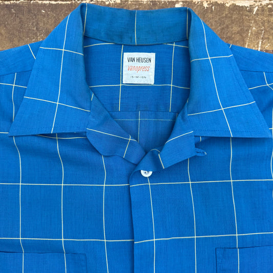 Vanopress Blue Windowpane - 1950’s/60s