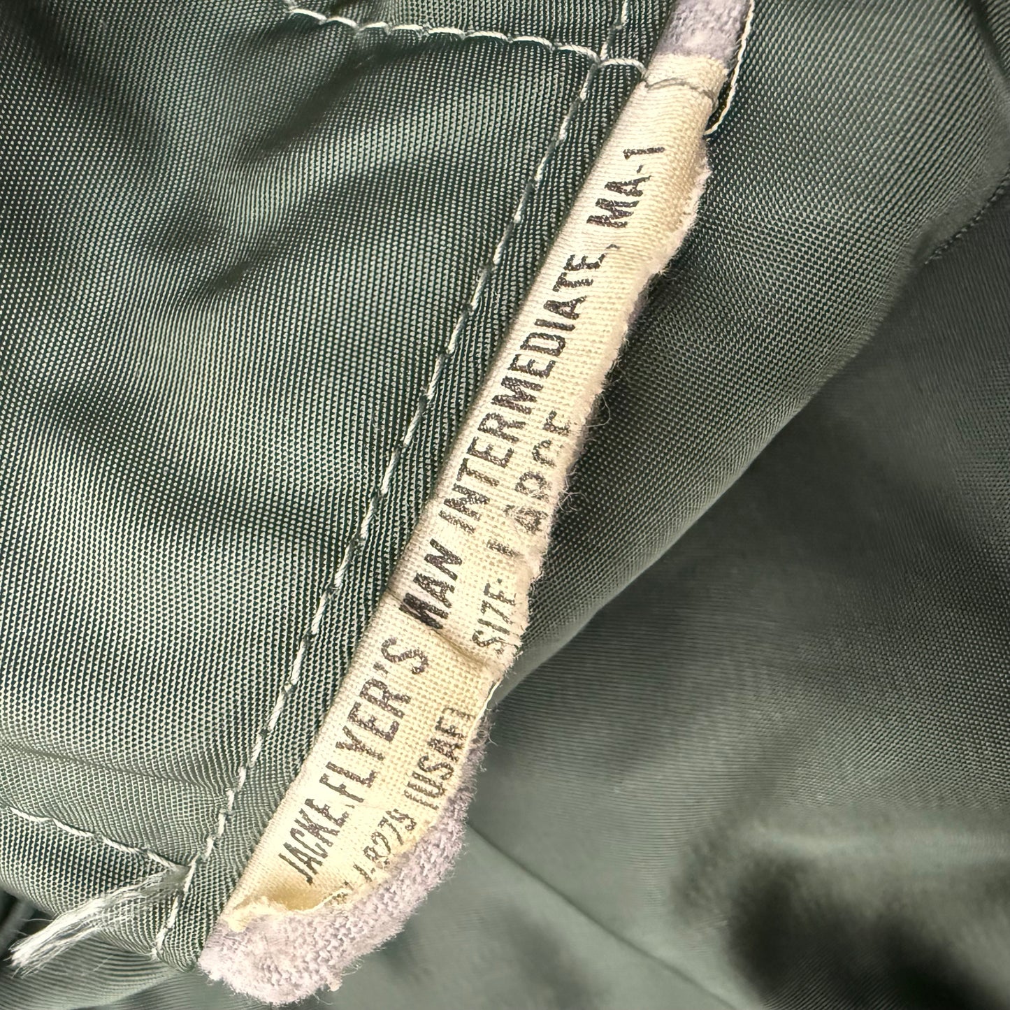 USAF MA-1 Intermediate Flyer’s Man - 1960’s/70’s - Size Large