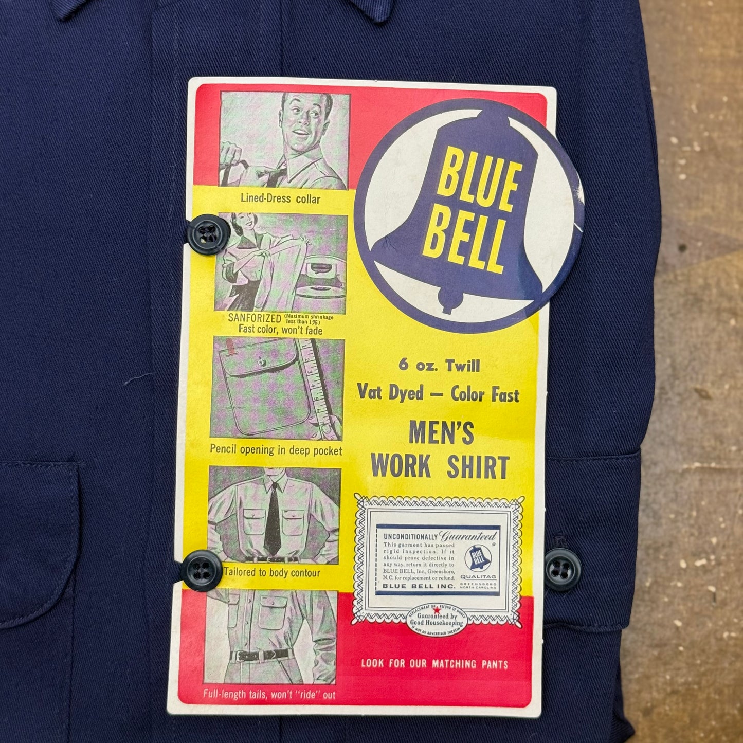 Blue Bell Sanfordized Work Shirt - Deadstock - 1950's