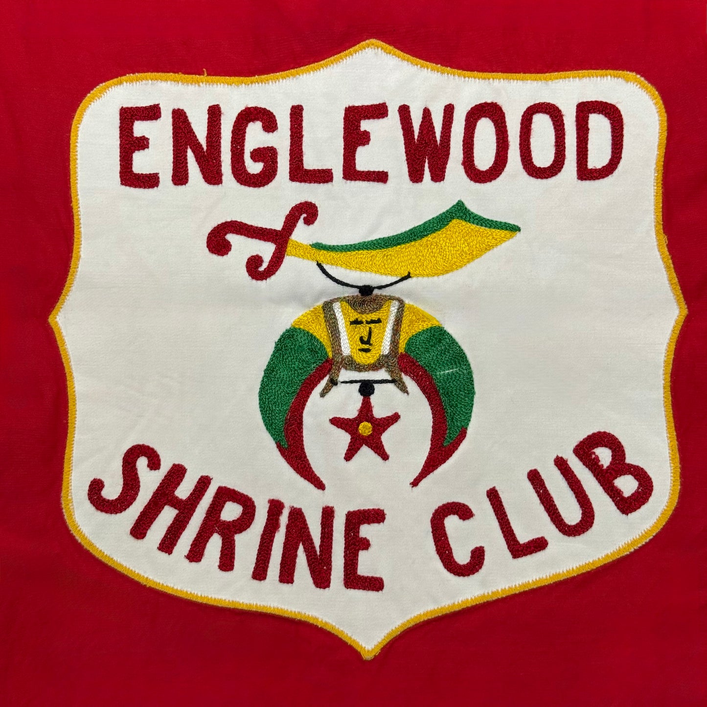 "Englewood Shrine Club" Chain Stitched 1950's/60's Jacket - Size 44