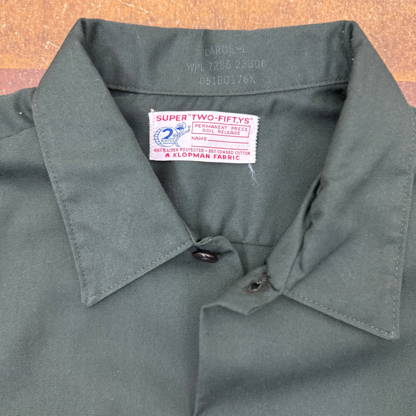 "Kedvale Square" Chain Stitched Work Shirt - 1960's - Size L