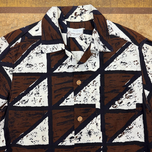 Royal Hawaiian Bark Cloth Shirt - 1950's/60's