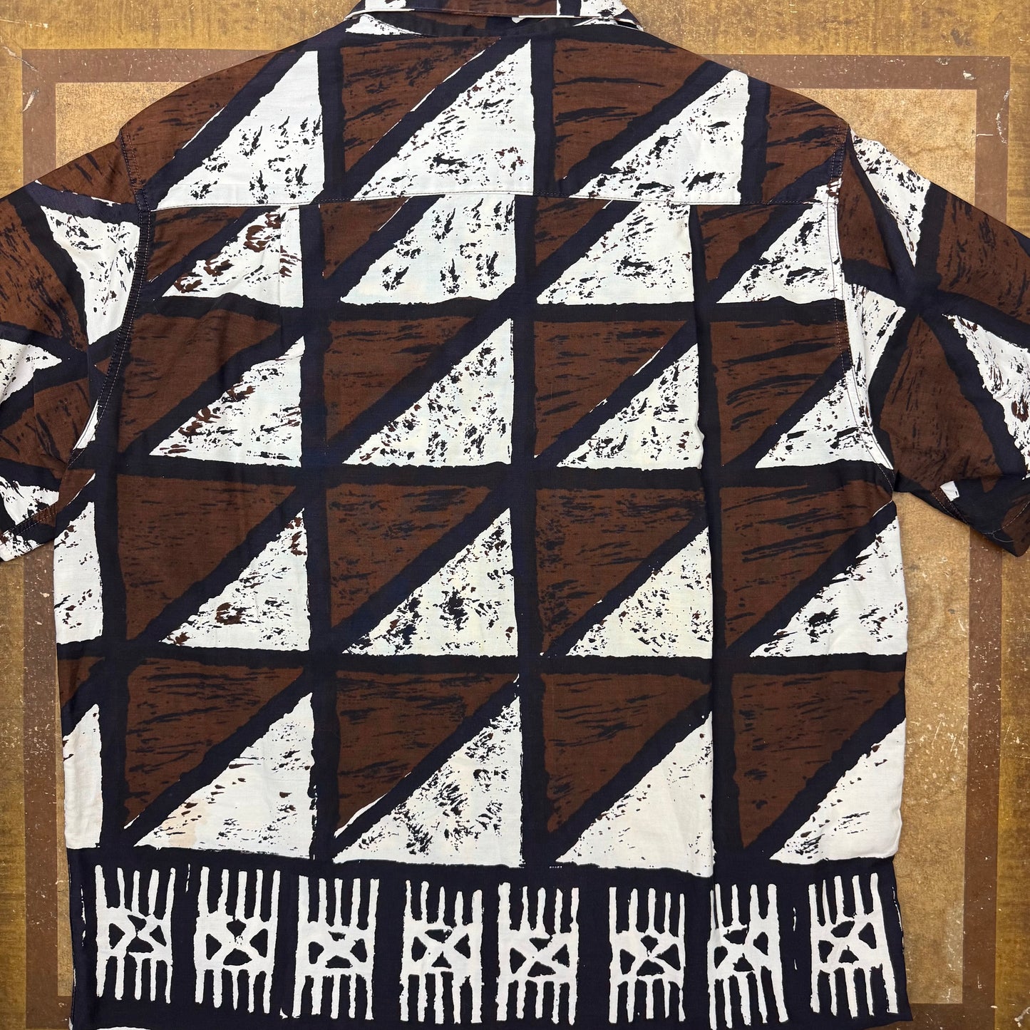 Royal Hawaiian Bark Cloth Shirt - 1950's/60's