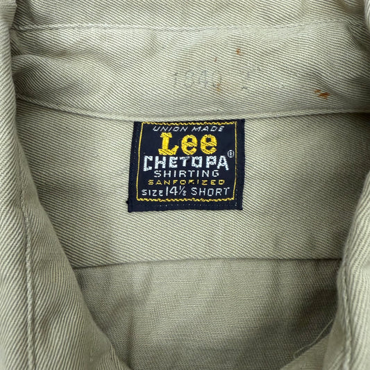 Lee Chetopa Work Shirt - 1960's - Size Small