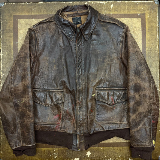 WWII USAAF Aero Leather Clothing Co. A-2 Jacket - 1940’s - Size 40