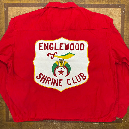 "Englewood Shrine Club" Chain Stitched 1950's/60's Jacket - Size 44