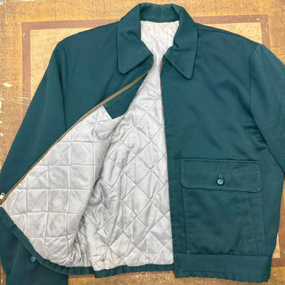 Teal Rayon Blend Sport Jacket - 1940's/50's - Size M