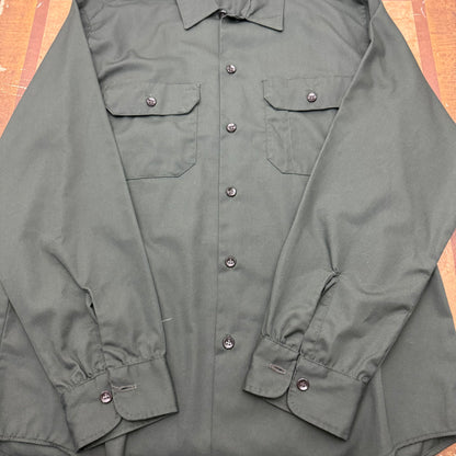 "Kedvale Square" Chain Stitched Work Shirt - 1960's - Size L